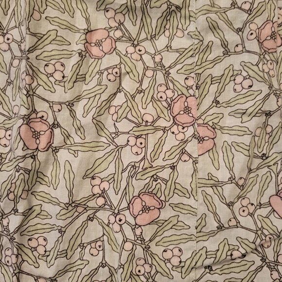 Flax 2 Piece Floral Sleeveless Maxi Dress Button Down Jacket 1G Linen 18 20 - Picture 8 of 9